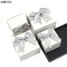 Gift Wrap AGMSYEU Creative Bow Jewellery Box Packaging Multifunctional Ring Bracelet Earring Necklace Wedding Props