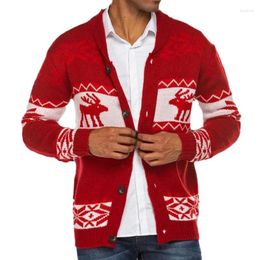 Men's Sweaters Christmas Cardigan Sweater Men Overszied Coat Jumpers Knitwear High Quality Casual Year Coats