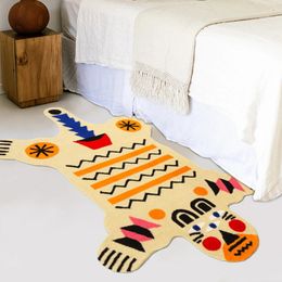 Carpet Art Irregular Shape Tiger Animal Pattern Living Room Rug Fluffy Non Slip Bedroom Lounge Sofa Coffee Table Mat Customised 231118