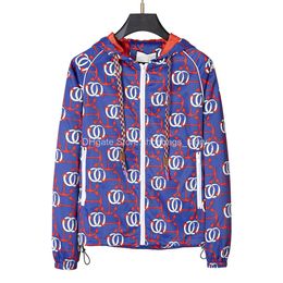Spring Autumn Mens Casual The Letter Hoodie Jacket Men Waterproof Clothes Men'S Windbreaker Coat Male Outwear Star1922