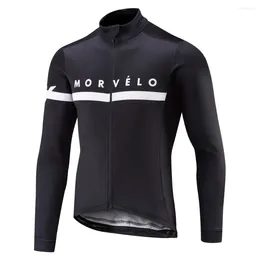 Racing Jackets 2024 Morvelo Men's Cycling Jersey Long Sleeve Roap Ciclismo Clothes Bike Bicycle Cycle Clothing