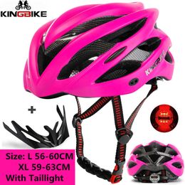 Cycling Helmets KINGBIKE women cycling helmet MTB bicycle helmets for men ultralight capacete ciclismo Mountain road bike helmet casco bicicleta P230419