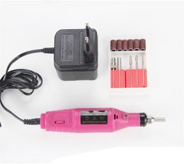 Professional Power Drill Electric Manicure Machine Nail Drill Pen Pedicure File Polish Shape Tool Feet Care Product 1set 6bits7688335