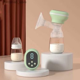 Breastpumps Double Electric Breast Milk Pump BPA Free LED Display Low Noise Milk Puller Collectors Wireless Portable Breast Milk Exactor Q231120