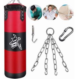 Empty Boxing Sandbag Home Fitness Hook Hanging Kick Punching Bag Boxing Training Fight Karate Punch Muay Thai Sand Bag6749191