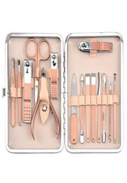 Manicure Set Household Pedicure Sets Nail Clipper Stainless Steel Professional Nail Cutter Tools with Travel Case Kit7467964