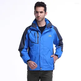 Outdoor Jackets Waterproof Jacket Hiking Clothing Softshell 3 Layer PU Coating Fabric Light Rainproof Suit
