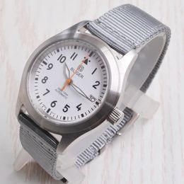 Wristwatches BLIGRT 39MM NH35 Movement Sapphire Glass Stainless Steel Watch Case Nylon Strapcase Automatic Mechanical