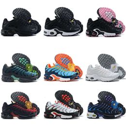 Tn Plus kids Shoes Designer Athletic Children Outdoor Sneaker Triple White Black Gold Red Laser Blue Toddler girls boys kid Child trainer Sports EUR 28-35 us11c-3y