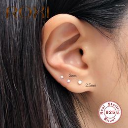 Stud Earrings ROXI 3PCS Mini Round Opal For Women Wedding Party Brincos Simple 925 Sterling Silver Cartilage Earring 2/2.5/3mm