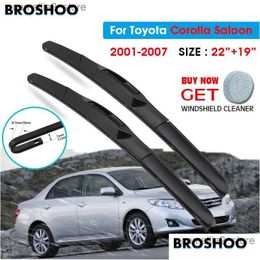 Windshield Wipers Car Wiper Blade For Corolla Saloon 22Add19 2001-2007 Windsn Blades Window Wash Fit U Hook Arms Drop Delivery Mobil Dhjgj