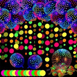 Christmas Decorations 10Pcs 12Inch Fluorescent Balloons Neon Glow Latex Wedding Birthday Party Decor Baloon Baby Shower Kids Gifts 231120