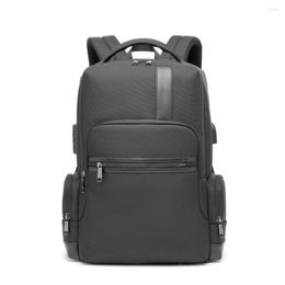 Backpack Waterproof Laptop Men 17 17.3 Inch Oxford USB College Student Back Pack Male Large Capacity Business Travel Bag 2023