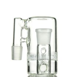 4 Inch Glass Ash Catcher For 18mm 14mm Joint Glass Bongs Frit Perc Glass Ashcatcher Clear Colour About 190g ASH-P902 ASH-P903 LL