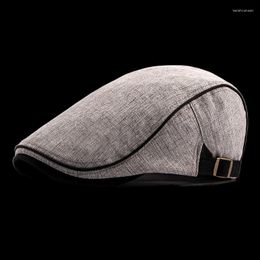 Berets Men Women Cotton Flat Cap Summer Scally Ivy Gatsby Sboy Beret Driver Cabbie Hunting Hat