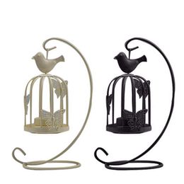 Candle Holders Vintage Decor Candelabra Bird Cages sticks Decorative For Home Decoration 230420