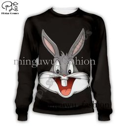 Plstar Cosmos Anime Bugs Bunny Colourful Cartoon Tracksuit Newfashion 3dprint Hoodie/sweatshirt/jacket/men Women Funny S-7 201020 219 286