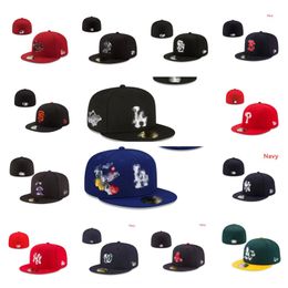 2024 Hot Unisex Ready Stock Mexico Fitted Caps Letter M Hip Hop Size Hats Baseball Adult Flat Peak for Men Women Full Closed