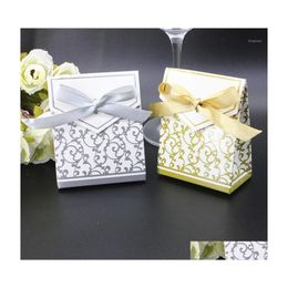 Gift Wrap Sweet Cake Candy Boxes Bags Anniversary Party Wedding Favours Birthday Supply 100Pcs Favour Wholesale1 Drop Delivery Home G Dhgum