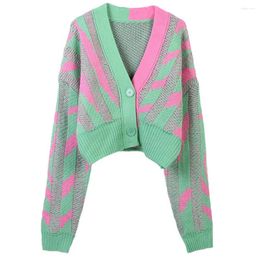 Women's Jackets Sweater Cardigan 2023 Autumn/Winter Lingering Long Sleeve V-Neck Loose Slim Fashion Knitted