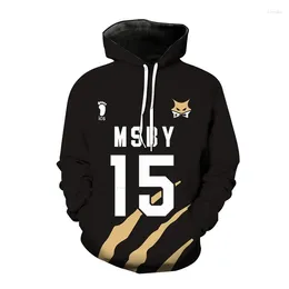 Men's Hoodies Anime Haikyuu 3D Print MSBY Black Jackal Sweatshirts Men Women Fashion Cosplay Hoodie Harajuku Kids Pullovers Tracksuits