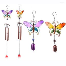 Decorative Figurines Fashion Wind Chimes Outdoor Garden Porch Balcony Home Decoration Bells Ornament Beautiful Butterfly Windchimes Room