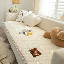 Pillow 2023 Chenille Sofa Four Seasons Universal Light Luxury Modern Seat Household Non Slip Leather