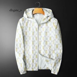 mens north face jacket designer jacket Spring and Autumn New Personalised Printing Men's Thin Hooded Jacket Handsome Versatile Casual coatwomen