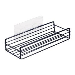 Storage Holders & Racks Iron Art Bathroom Storage Rack Wall Hanging Square Punch And Traceless Organizing Drop Delivery Home Garden Ho Otaet