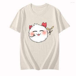 Men's T Shirts Onmyoji Ibaraki-douji Tama Dumpling Tshirts Men/women Kawaii/Cute Fashion T-shirts Spring And Summer Cotton Cartoon
