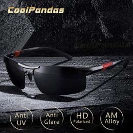 Sunglasses 2023 Trendy Aluminum HD For Men Polarized UV400 Day Night Driving Glasses Male Outdoor Sport Anti Eyewear 231121