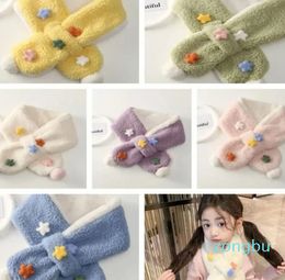 Scarves Faux Fur Children Neck Scarf Neckerchief Shawl Warmer Cross Wrap Kids Winter Children/Girls