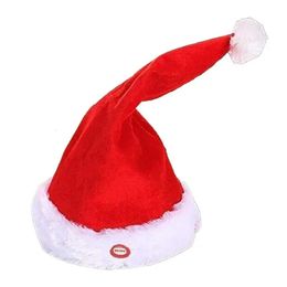 帽子の帽子歌と踊りクリスマスハットニットベイビークリスマスかわいいナビダッドハットサンタ季節の贈り物年パーティーの子供231120