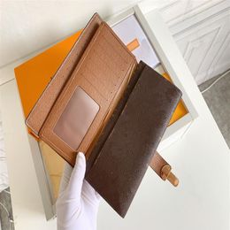 Designer Wallet M58288 Top Real Leather Wallet For Women Zipper Long Card Holders Coin Purses Woman Shows Exotic Clutch Wallets Wi290E
