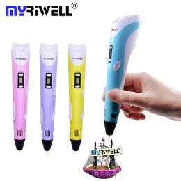 Other Home Garden Original Myriwell RP100B 3D Pen DIY Printing Printer Power Adapter 9M 175mm PLA Filament for Kids Design Painting 231121