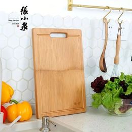 1pc Bamboo Chopping Board, Antibacterial And Mold Proof Household Kitchen Cutting Board