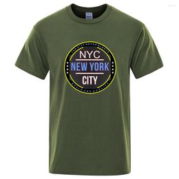 Мужские футболки в Йорке Стиль и качество-это город. Никогда не спят мужские футболки мода мода свободная рубашка.
