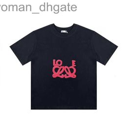 Men's T-Shirts DesignerDesigner Luxury Loes Classic 2023 New Spring Summer Neon Fluorescent Acne Embroidery Casual Men Women Loose GHNI