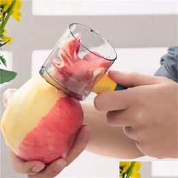 Fruit Vegetable Tools New Storage Knife Mti-Function Stainless Steel Apple Potato Peeling Artefact Wholesale Drop Delivery Home Garden Dhcoj