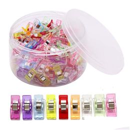 Bag Clips 100/150Pcs Sewing Clip Plastic Quilting Crafting Crocheting Knitting Safety Assorted Colors Binding Lx4242 Drop Delivery H Dhpbv