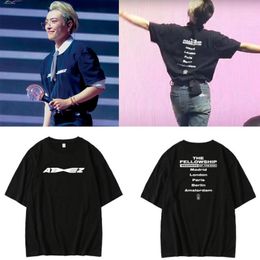 Men's T Shirts KPOP ATEEZ 2023 WORLD TOUR THE FELLOWSHIP : BEGINNING OF END Oversized Shirt Unisex Short Sleeve Cotton Summer Tops