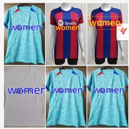 Fans Version 23 24 LEWANDOWSKI Soccer Jersey PEDRI GAVI Camiseta De Futbol 2023 2024 ANSU FATI Barca Football Shirt Women