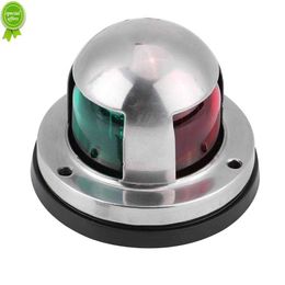 Marine Boat 12V Stainless Steel Red Green LED Navigation Signal Light Lamp Yacht Accessory Waterproof Signal LED Light Fishlamp