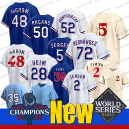 5 Corey Seager Jonah Heim Baseball Jersey Champions 53 Adolis Garcia Hernandez Jacob degrom Nathaniel Lowe Leclerc Kennedy Nolan Ryan Montgomery Jankowski