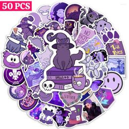 Gift Wrap Mixed Purple Magical Stickers Diary Laptop Luggage Skateboard Graffiti Decals Kids Toy Aesthetic PVC Waterproof