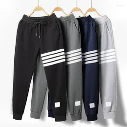 Men's Pants Spring Autumn Cotton Sport Large Loose Fitting Versatile Four Bar Sweatpants Fashion Casual Pencil