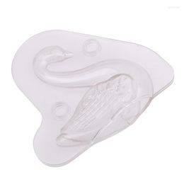 Baking Moulds 3D Swan Shoe Shape Plastic Chocolate Mould DIY Decorating Tools Gadget Polycarbonate Candy Jelly Mousse Mould