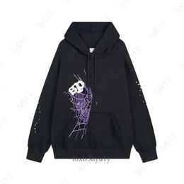 Mens 555 Spider Hoodie Sp5der Hoodie Sweater Fashion Classic Co-Ed Spiders Pattern Long Sleeve Pullover Hooded Sweatshirt Mens Hoodies 6458