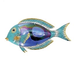 Garden Decorations Home Decor Fish Meltal Wall Artwork for Decoration Sculpture Statues of Living Room Pool Bathroom 231121