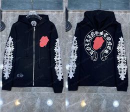 Designer Zipper Hoodies Jackets Designer Felpa inverno con cappuccio per maniche lunghe Giacca a maniche larghe da uomo con cappuccio da uomo con cappuccio uomo hip hop abiti streetwear